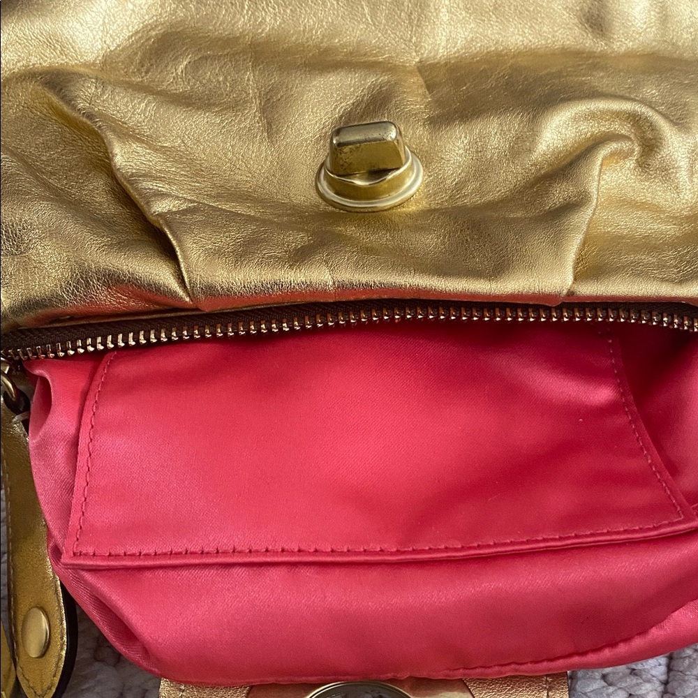 COACH Amanda Pippa 13594 Turnlock Gold Chain Bag - Rare Metallic Y2K Purse - Picture 11 of 12